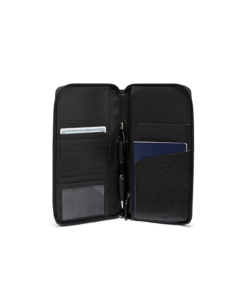 TUMI Nassau Travel Wallet | Premium Leather Organizer for Travel Documents and Essentials