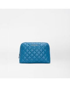 MZ Wallace Medium Double Zip Cosmetic in Atlantic Blue