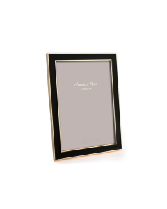 Black Enamel & Gold 5x7 Frame