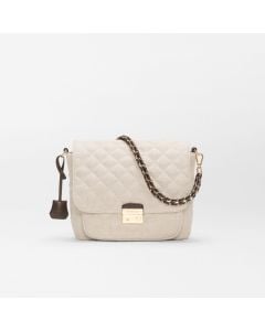MZ Wallace Crosby Lock Medium Crossbody in Sandy Linen