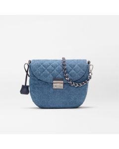 MZ Wallace Crosby Lock Saddle in True Blue Denim