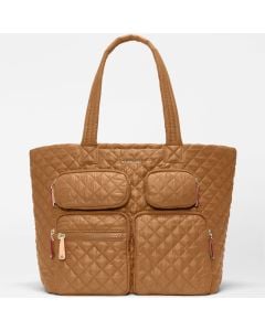 MZ Wallace Large Metro Travel Tote in Cognac