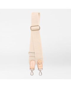 MZ Wallace Logo Webbing Strap in Buff