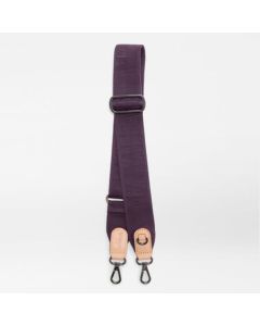 MZ Wallace Logo Webbing Strap in Raisin