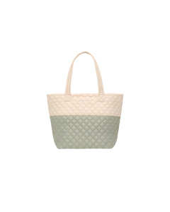 MZ Wallace Medium Metro Tote Deluxe in Agave/Buff