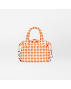 MZ Wallace Micro Sutton in Sunset Orange Gingham