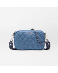 MZ Wallace Mini Crosby Crossbody in True Blue Denim