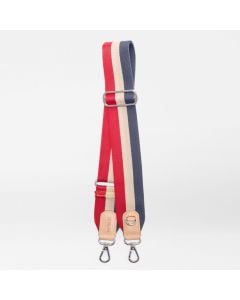 MZ Wallace Stripe Webbing Strap in Apple/Buff/Dawn