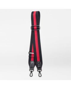 MZ Wallace Stripe Webbing Strap in Black