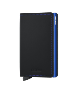 Secrid Slimwallet Matte Black & Blue